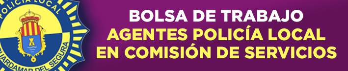 BOLSA DE TRABAJO AGENTES POLICÍA LOCAL EN COMISIÓN DE SERVICIOS